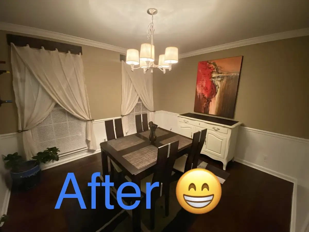 Professional dining room restoration after water damage in Hutchison
